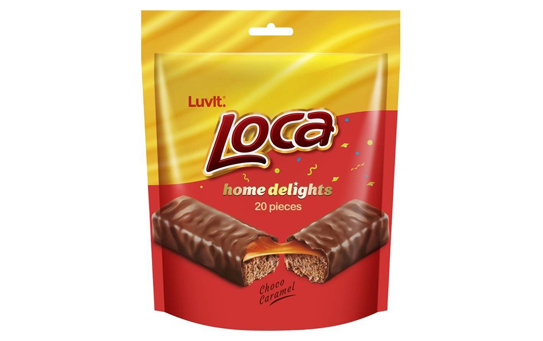 Luvit Loca Home Delights Choco Caramel Bars   Pack  220 grams